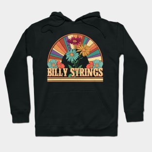 Billy Flowers Name Strings Personalized Gifts Retro Style Hoodie
